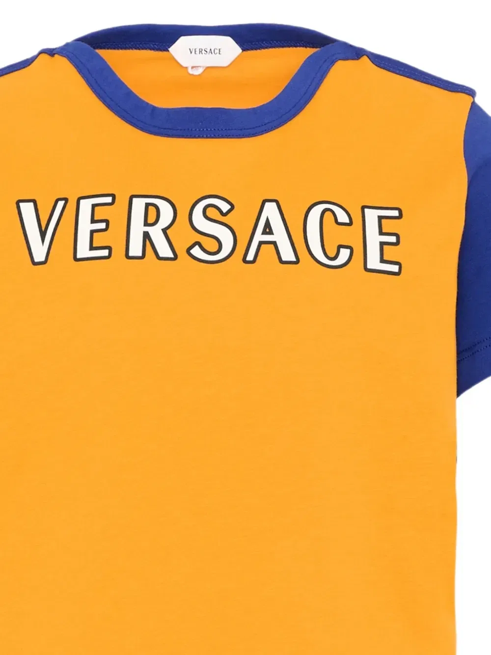 Футболка с логотипом Versace Kids, оранжевый — фото 3