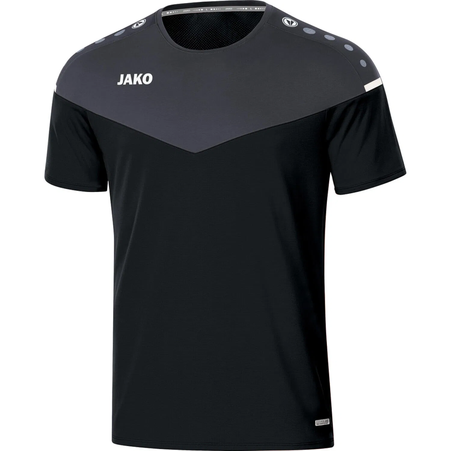 Детская футболка с круглым вырезом Champ 2.0 Jako, Schwarz Grau Weiss