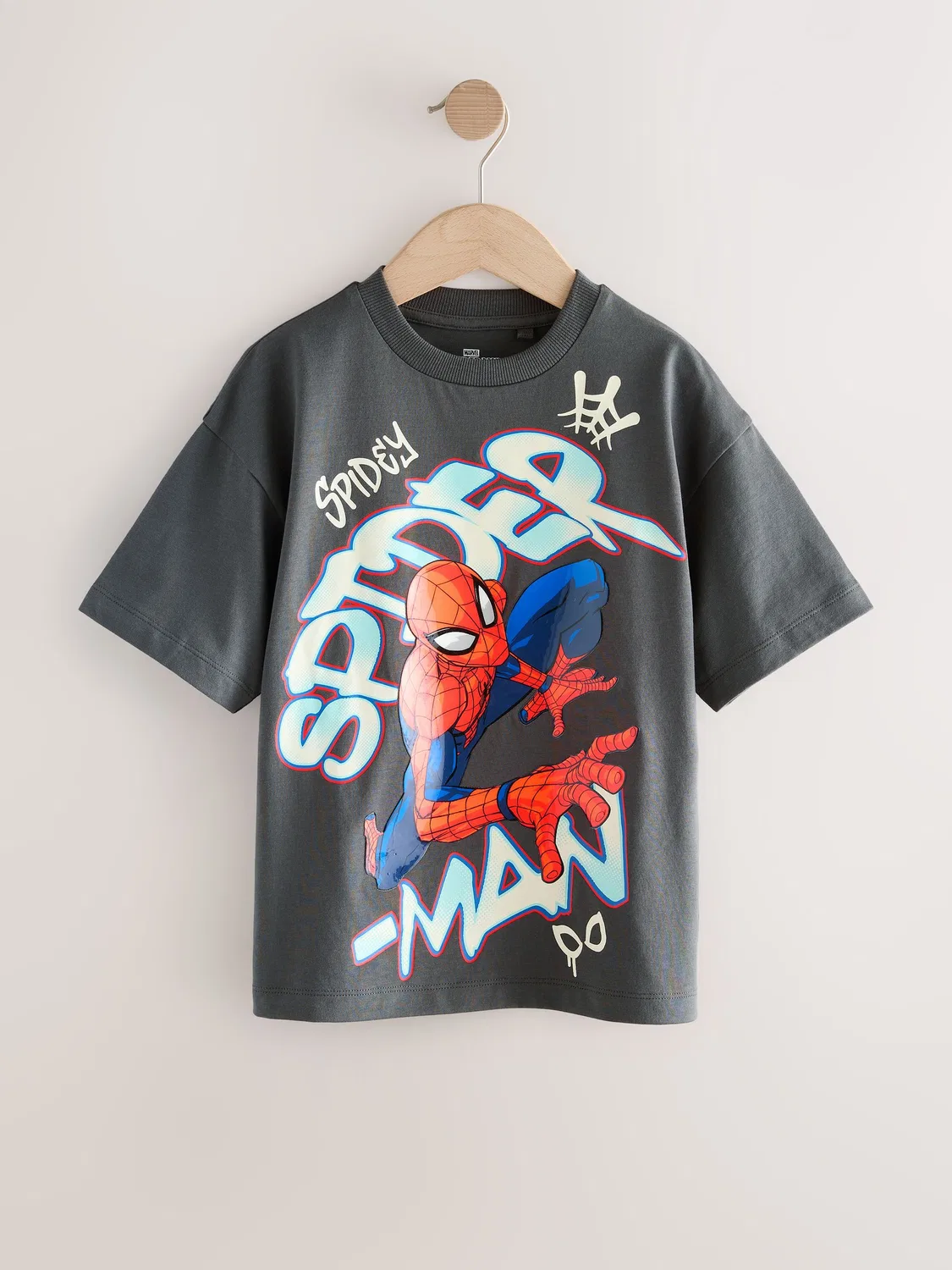 Футболка с коротким рукавом Spiderman, Charcoal Grey Gel Next