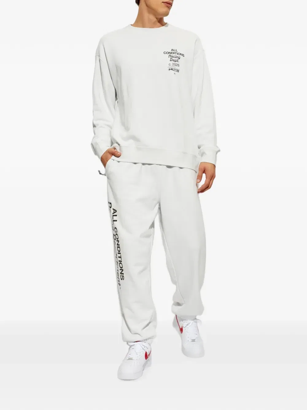 Свитшот с логотипом ACG Tuff Fleece Nike, белый — фото 2
