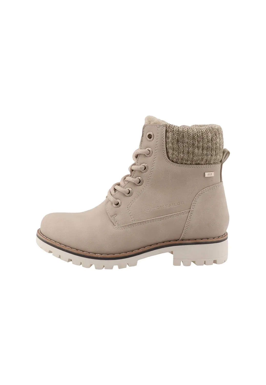 Ботильоны Stiefel унисекс на шнуровке Tom Tailor, Cream