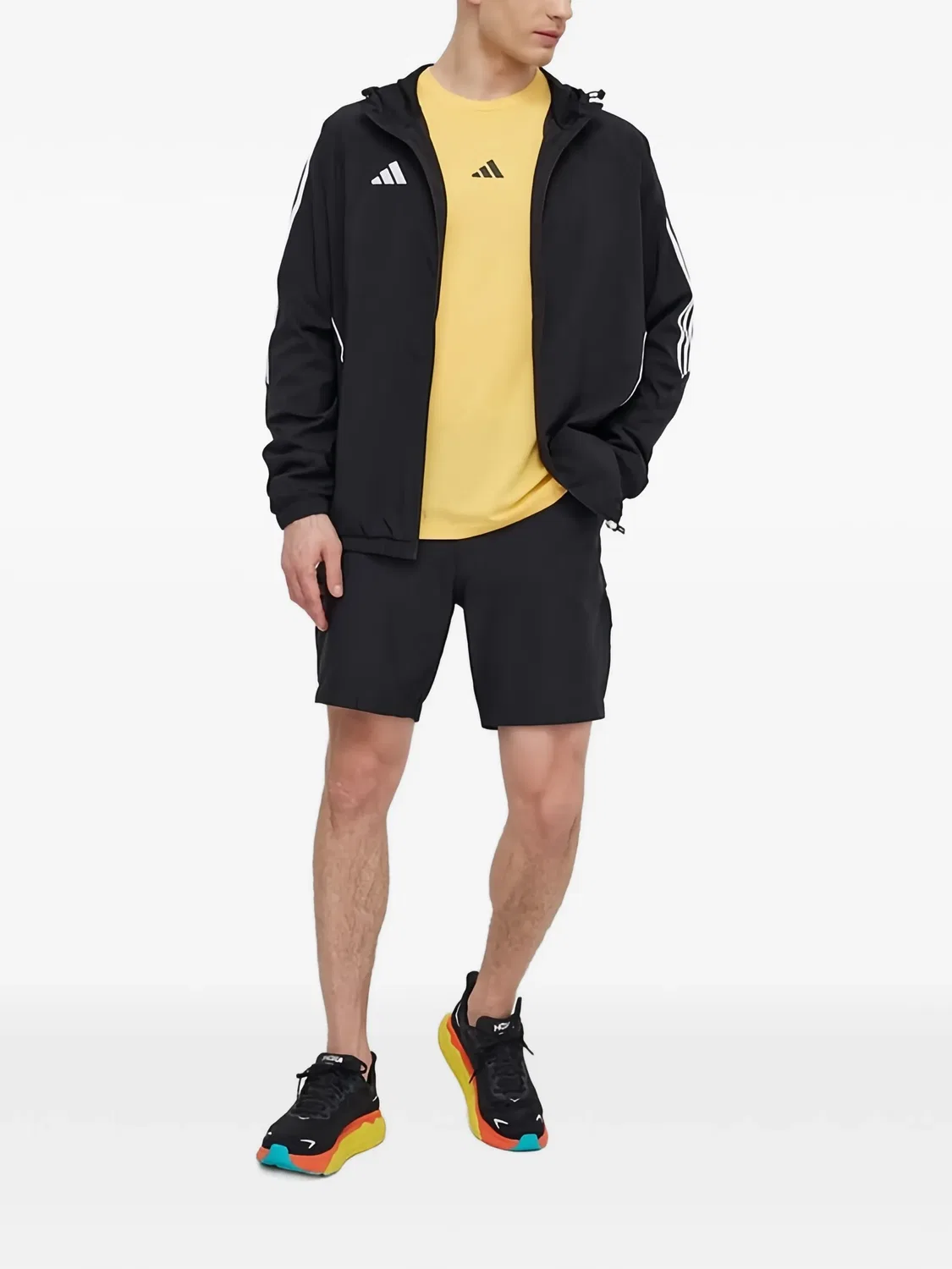 Шорты со светоотражающей вставкой, черные Adidas, черный — фото 2