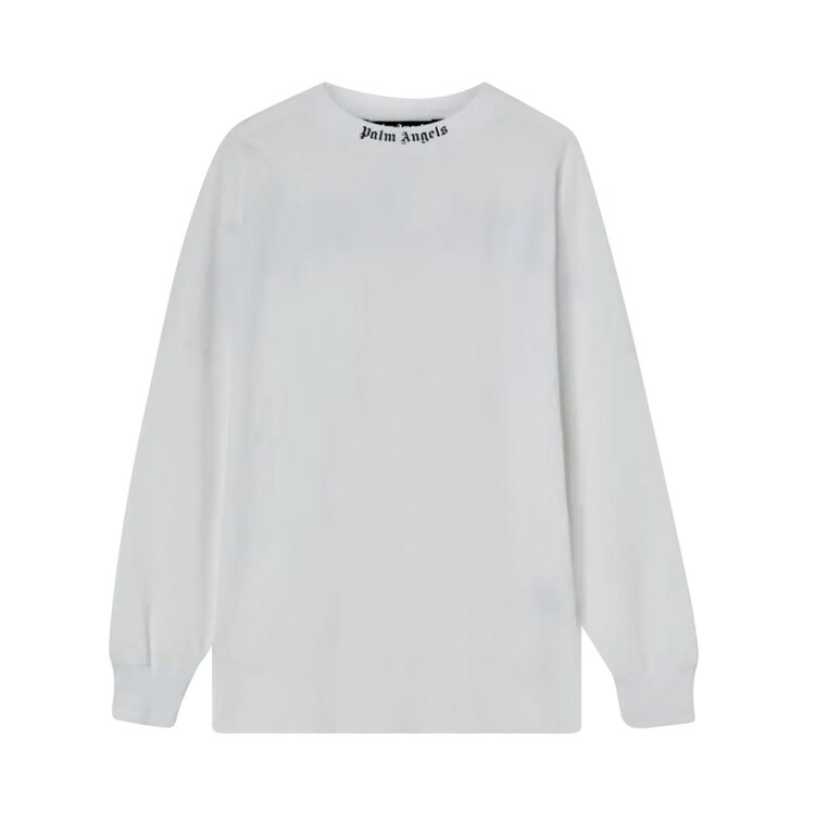 

Лонгслив Palm Angels Classic Logo Over Tee Long-Sleeve 'White/Black', белый