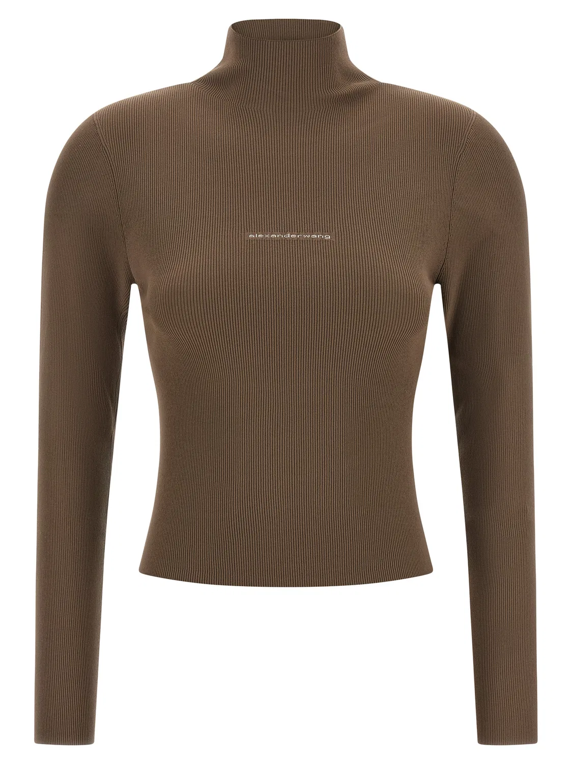 Женский кардиган с высоким воротом Alexander Wang, Beige