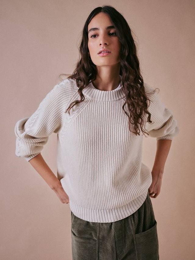 

Текстурированный джемпер из чистой мериносовой шерсти Cape Cove, Ercu