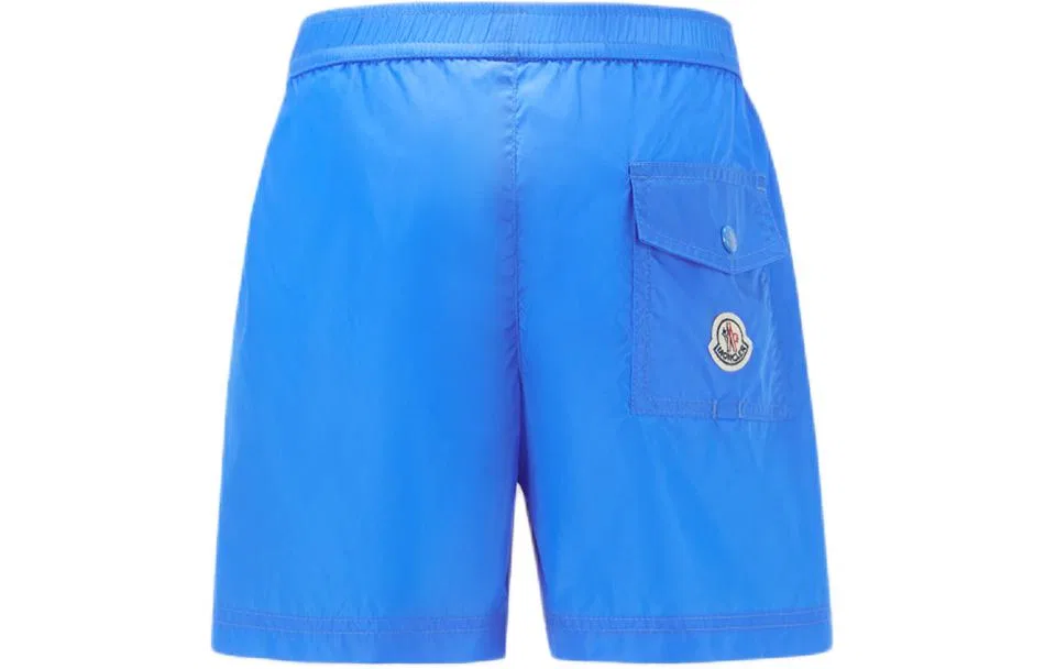Детский купальник для девочек облегающий Moncler, Blue — фото 3