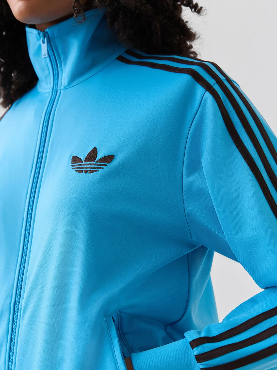 Толстовка Firebird Loose, adidas Originals, синий — фото 4