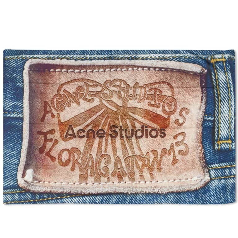 

Платок Acne Studios Denim Print Sarong, бежевый/синий