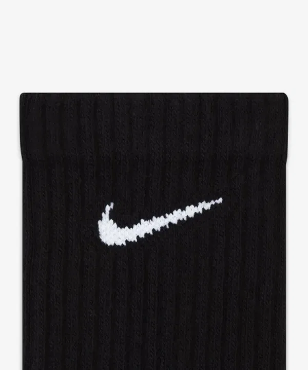 Носки тренировочные Everyday Cushion Crew, 3 пары, Nike, черный/белый — фото 4