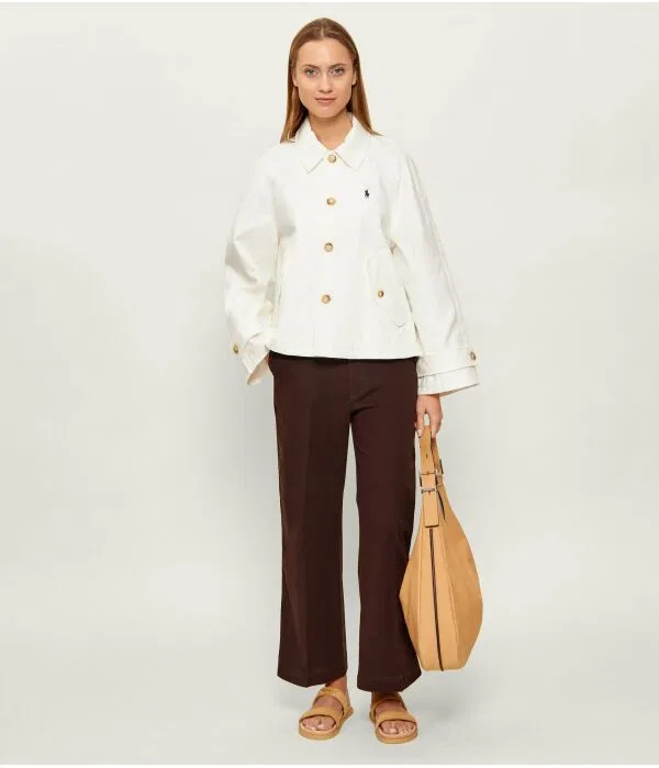 Женская куртка свободного кроя Elevated City Polo Ralph Lauren, Crema — фото 2