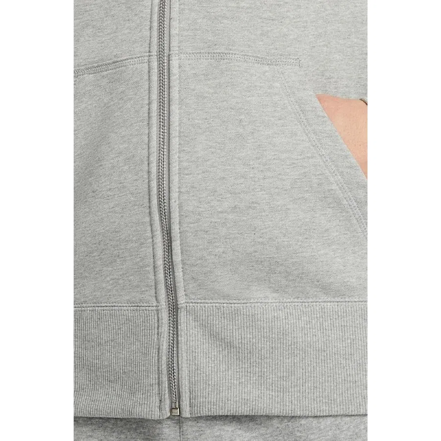 Мужское худи с капюшоном и молнией Nike Sportswear Classic, Серый — фото 4