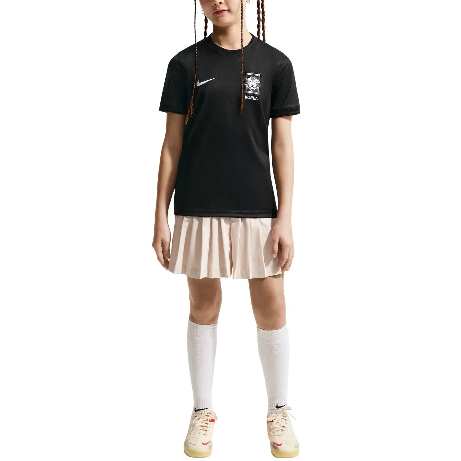 Детская футболка с длинным рукавом Nike x South Korea x PEACEMINUSONE Cryoshot Dri-Fit, черный — фото 3