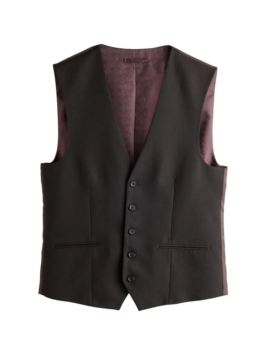 Жилет Next Suit Vest коричневого и темно-коричневого цвета
