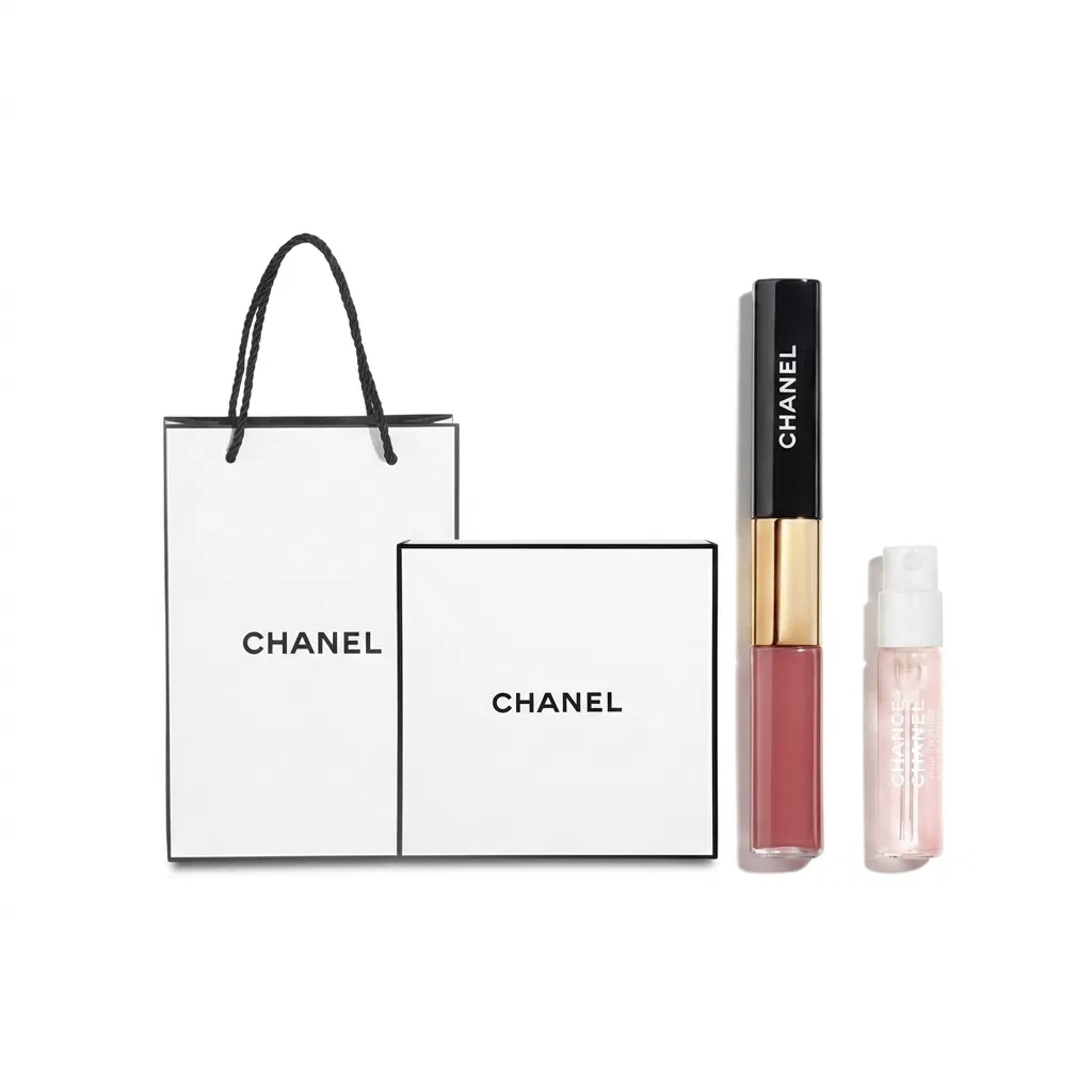 Женский набор косметики с блеском для губ, модель #174, CHANEL, Pink