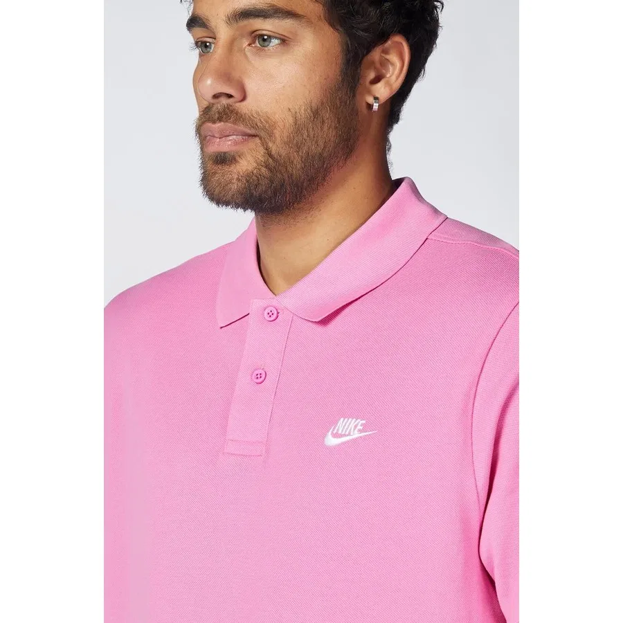 Футболка поло с коротким рукавом Sportswear Club Nike, Розовый — фото 4