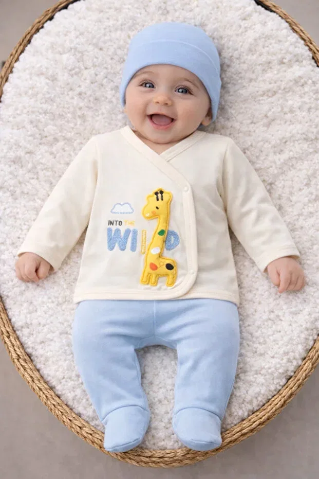 Детский комплект боди для новорожденных для мальчиков с принтом Serde Baby, Blue
