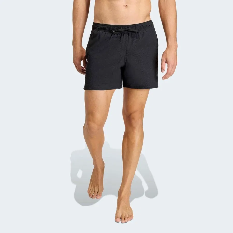 Плавательные шорты adidas Iconisea Stretch Seersucker 5 Inch, Черный
