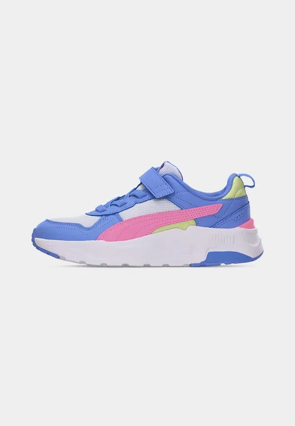 Кроссовки с липучкой Puma Trinity 2 lt ac+ ps, white/pink shimmer, intense lavender, белый/розовый/лавандовый — фото 2
