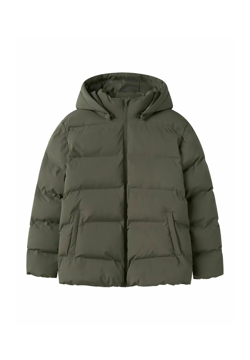 Пуховая куртка Nlnmorop унисекс - зимняя куртка Name It, Khaki — фото 3