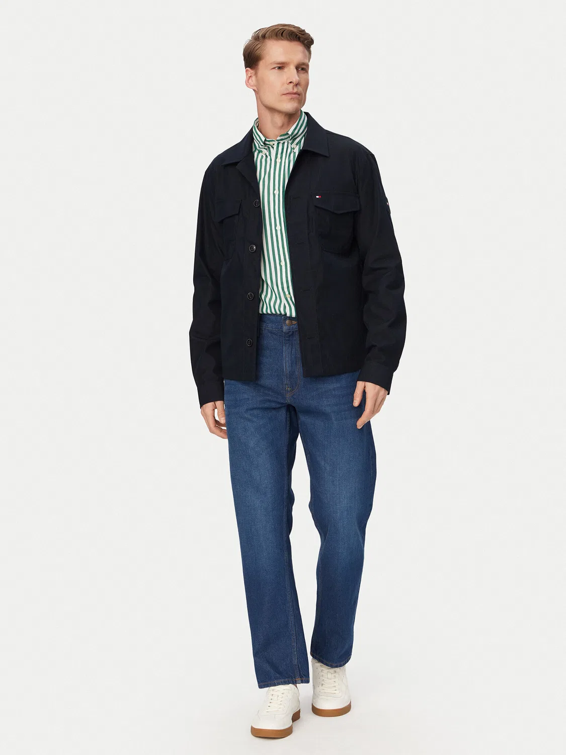 Мужская демисезонная куртка стандартного кроя Tommy Hilfiger, темно-синий — фото 2