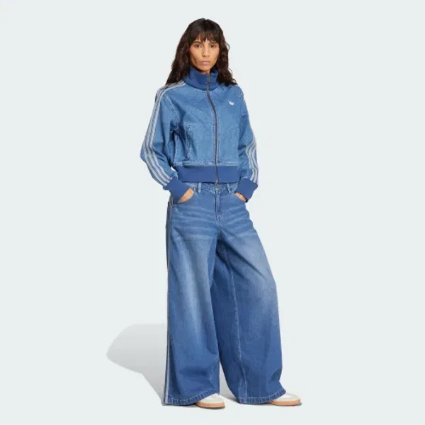 Джинсы свободного кроя Adidas, индиго — фото 4