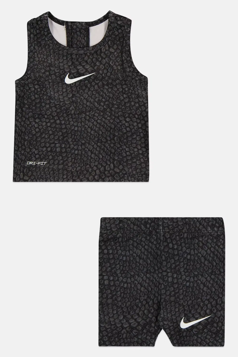 Комплект для девочки с логотипом без рукавов Nike, разноцветный — фото 2