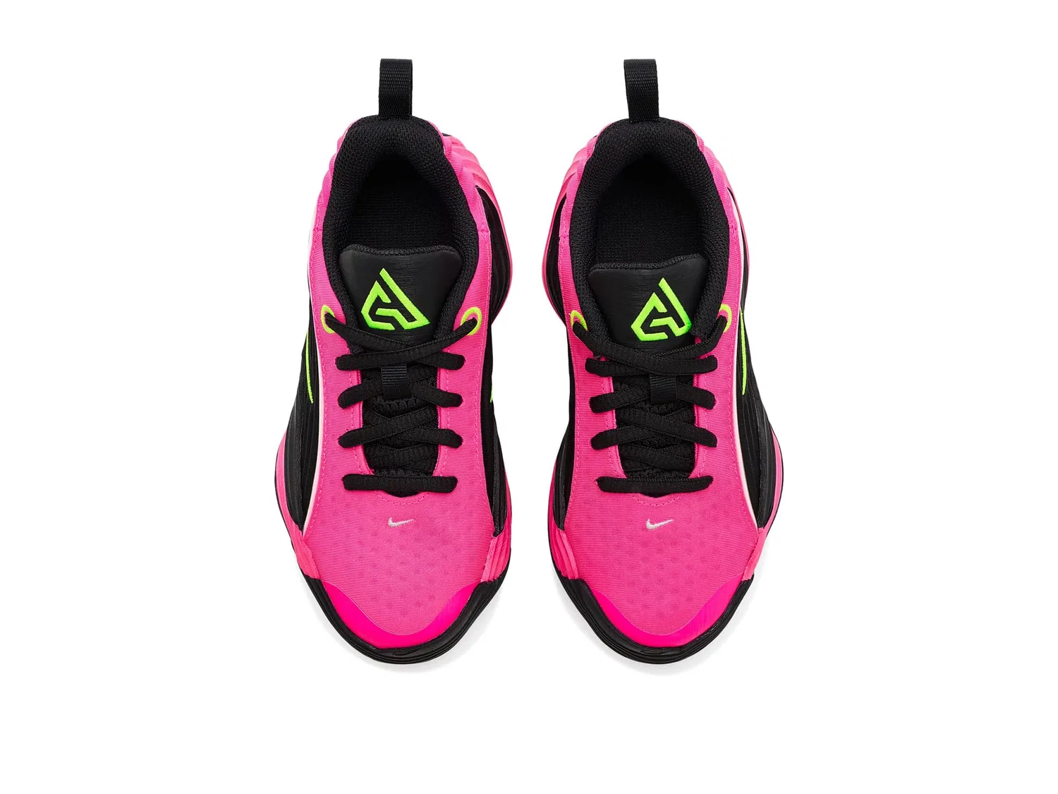 Кроссовки Giannis Immortality 5 (для маленьких детей) Nike Kids, Hyper Pink/Volt/Oracle Pink/Black/Metallic Silver — фото 3