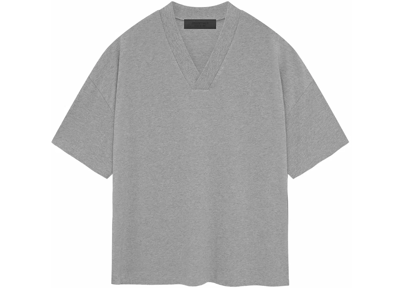 Мужская футболка с V-образным вырезом Tee Fear of God, Dark Heather Oatmeal