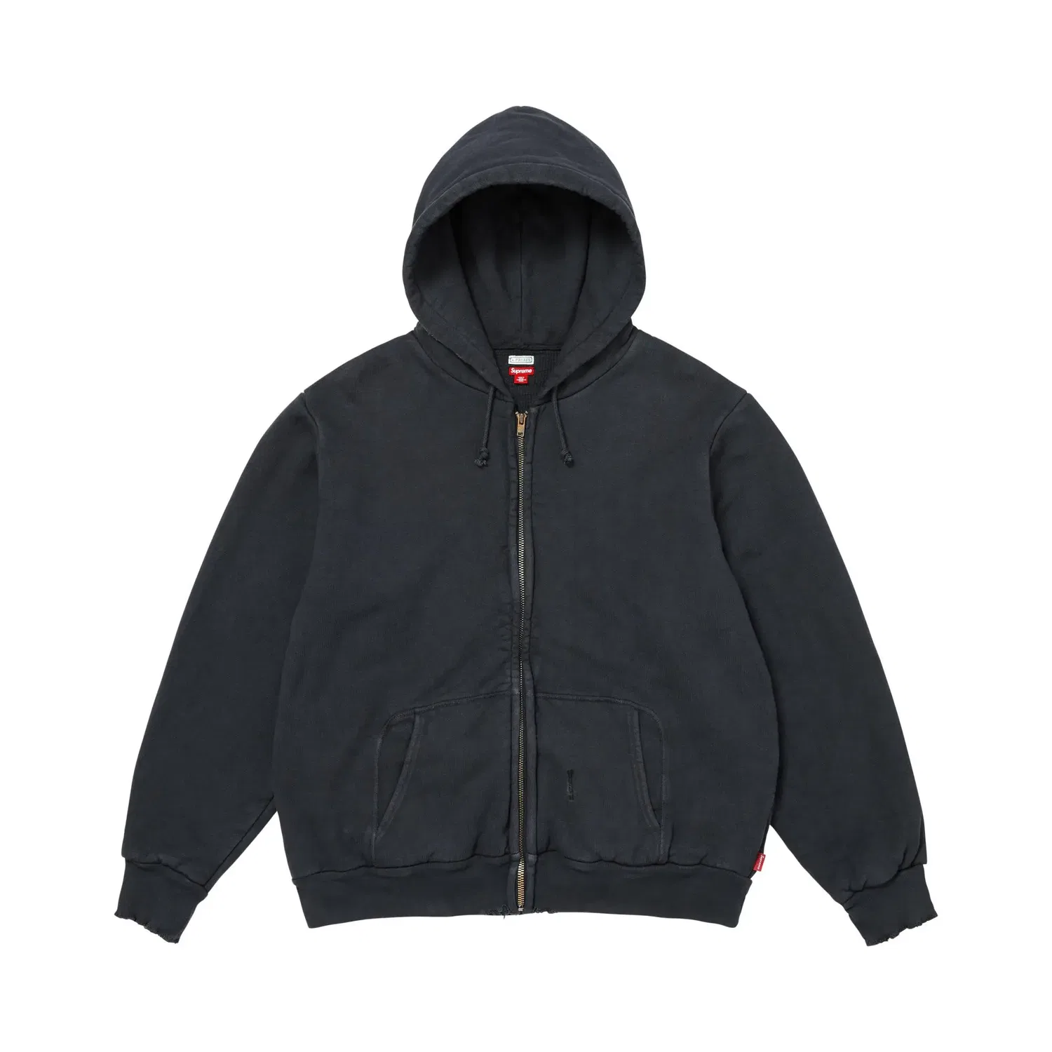 Свитшот на молнии с капюшоном Supreme x A.Presse Vintage, Черный
