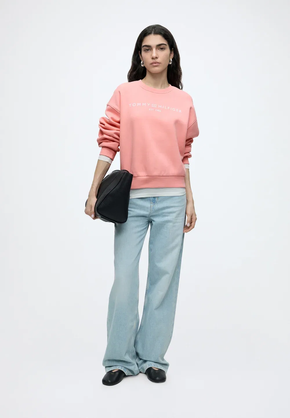 Логотип корпорации mdrn swtsrt - логотип корпорации - толстовка Tommy Hilfiger, Carnation Pink — фото 2