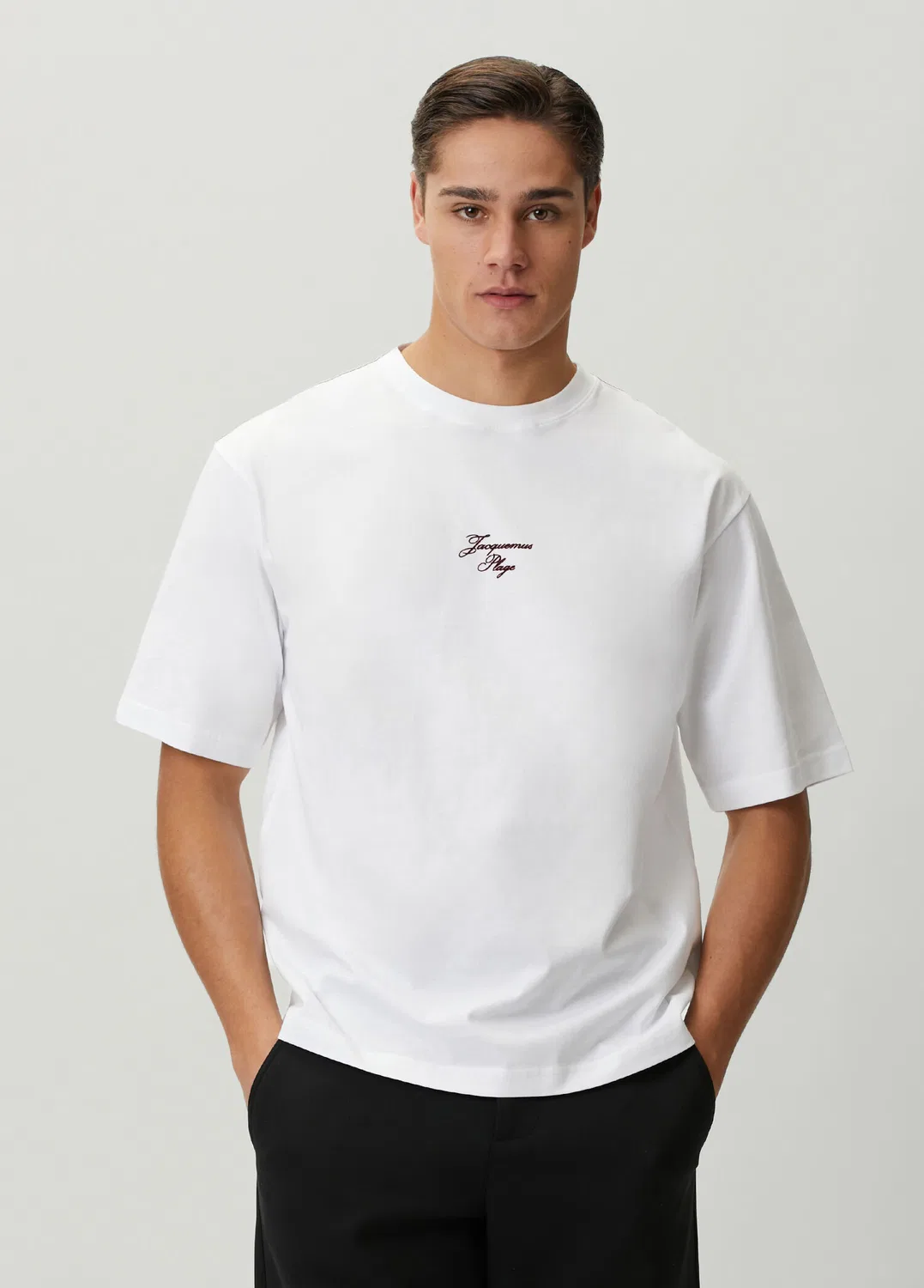 Футболка Beyaz Figür Nakışlı Logolu Jacquemus, White — фото 3