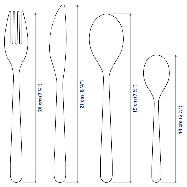 Набор столовых приборов Ikea Fornuft, 24 предмета, розовое золото — фото 4