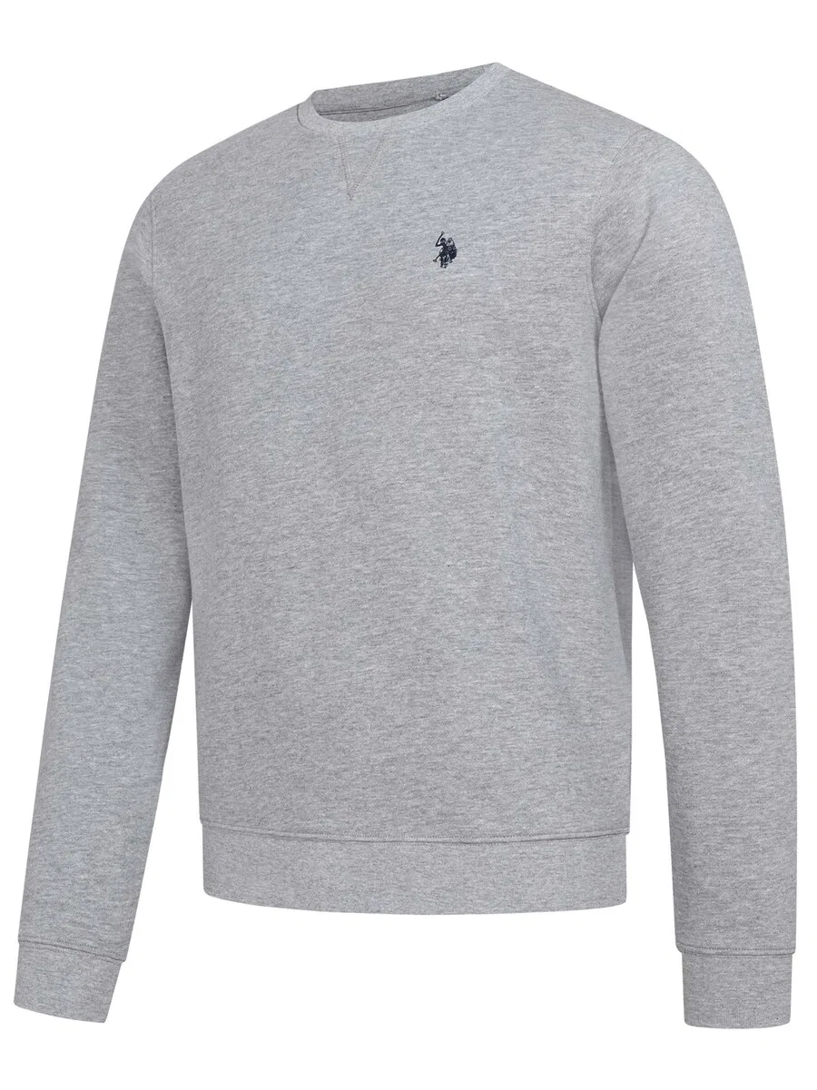 Толстовка U.S. POLO ASSN. серого цвета с пятнистым рисунком — фото 3