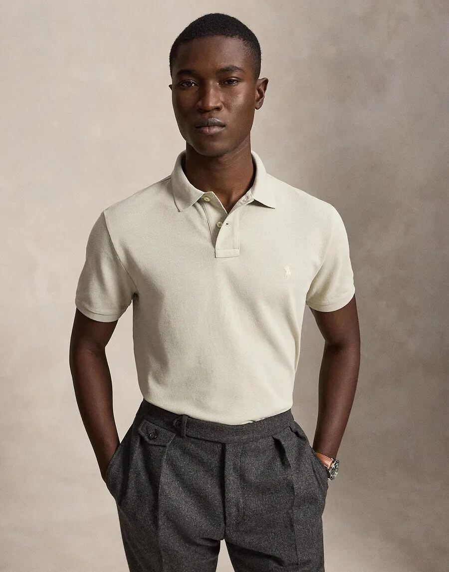 Футболка Polo Ralph Lauren серого цвета — фото 2