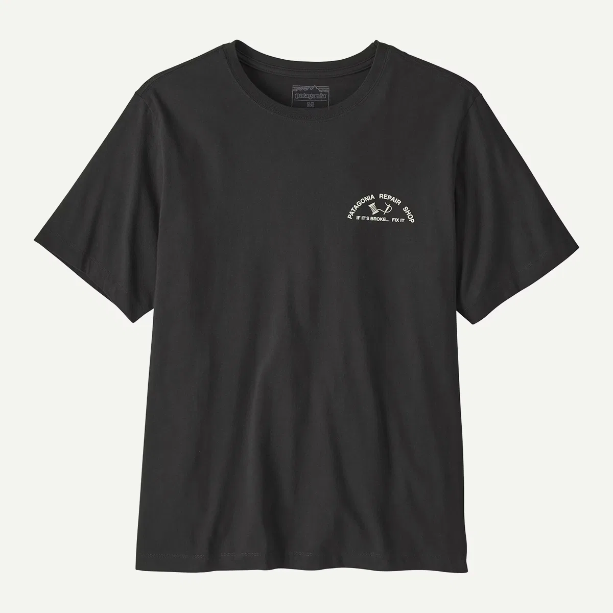 Мужская футболка с коротким рукавом с принтом Repair Shop Patagonia, Ink Black — фото 2