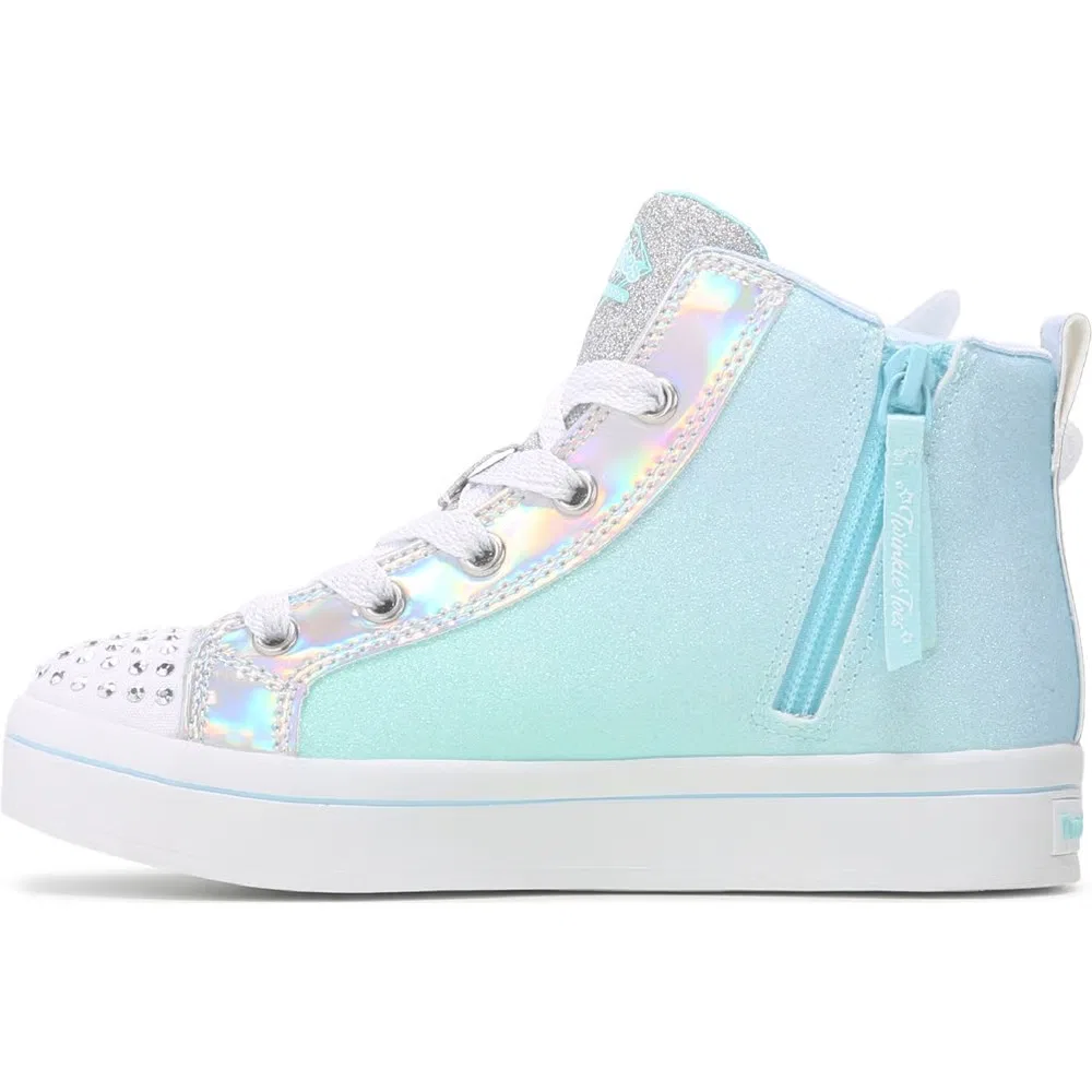 Детские кроссовки Twi-Lite со светящейся подошвой для малышей Skechers, Light Blue Multi — фото 3