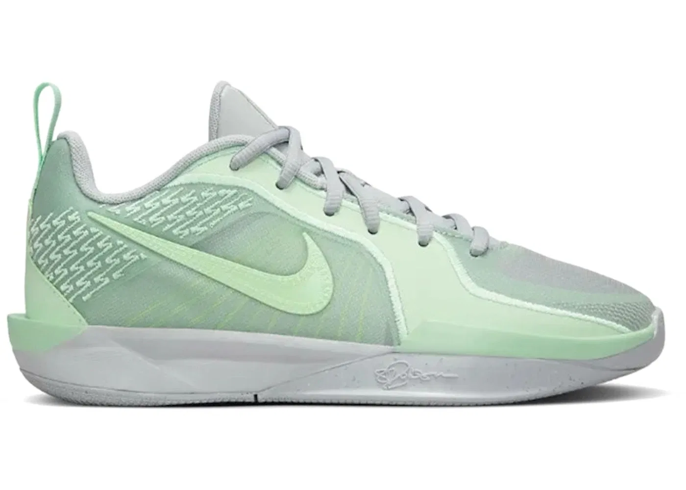 Детские кроссовки для выступлений Nike Sabrina 2 Nike, Light Smoke Grey/Vapor Green/Fresh Mint