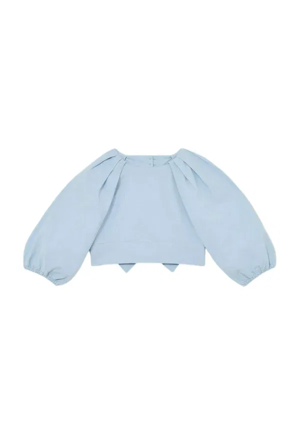 Блуза с завязками на спине Marlie Reiss, Pale Blue, бледно-голубой — фото 4