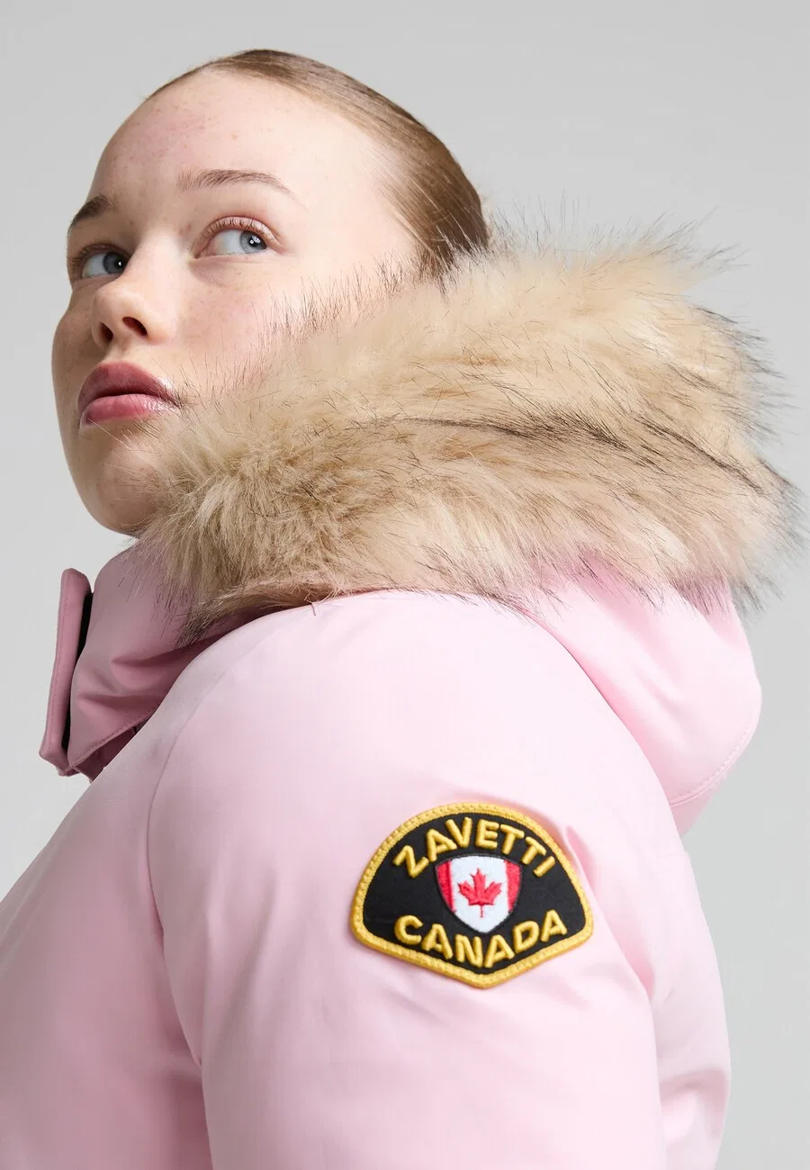 Зимняя куртка Zavetti Canada 'Arabella' цвета розового — фото 3