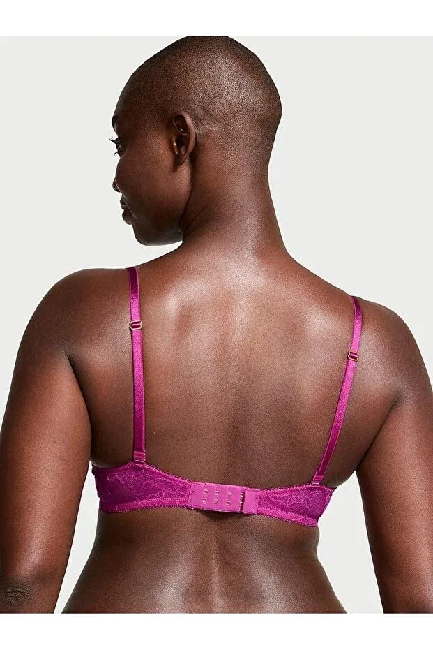 Женский бюстгальтер с кружевом Victoria'S Secret, Shock Pink — фото 2
