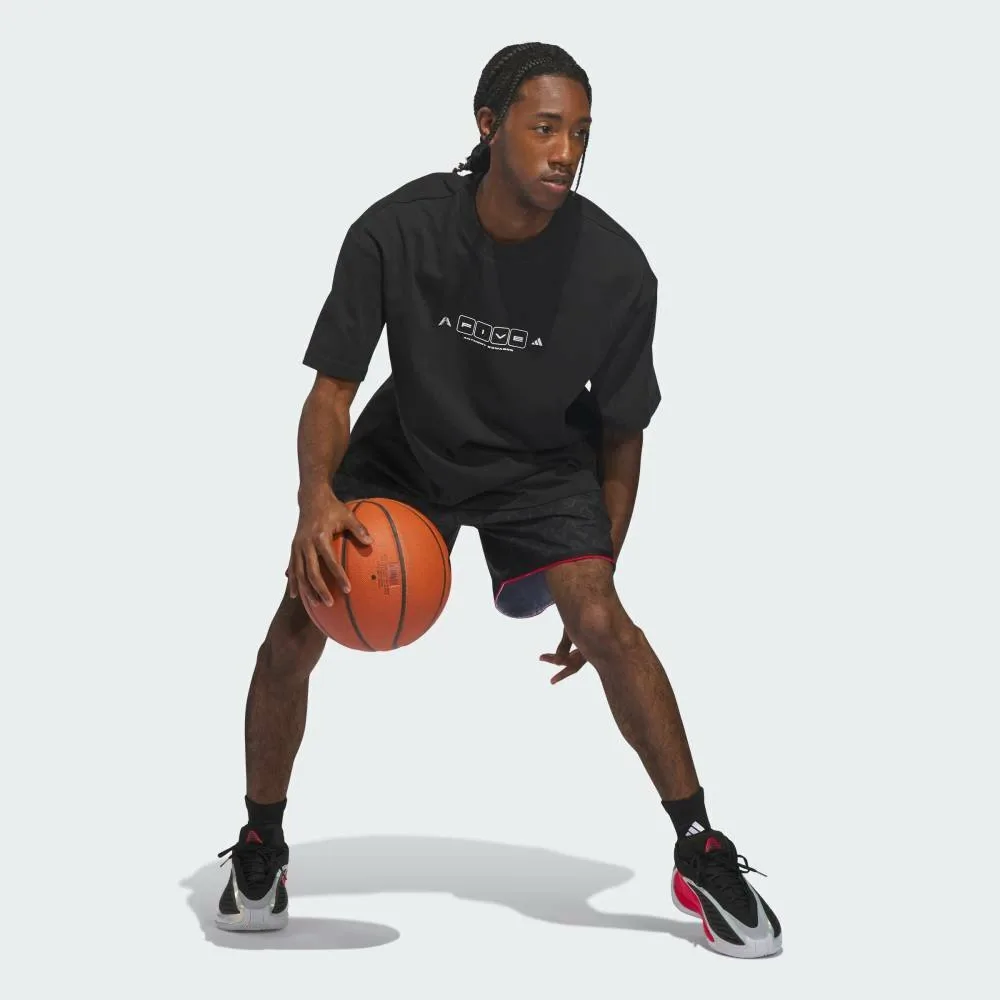 Футболка с коротким рукавом Anthony Edwards World of Five Adidas, black — фото 3
