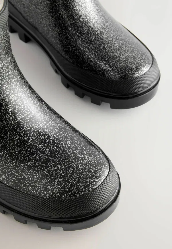 Сапоги резиновые Chelsea Wellies Next Glitter, черный — фото 4