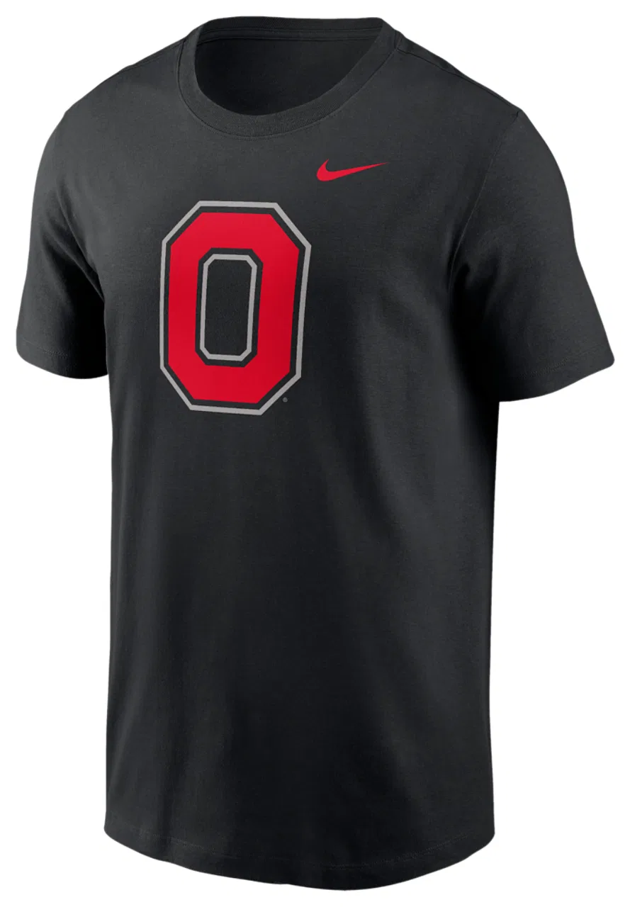 Мужская футболка с коротким рукавом с принтом Nike Ohio State Primetime Evergreen Alternate, Black — фото 2