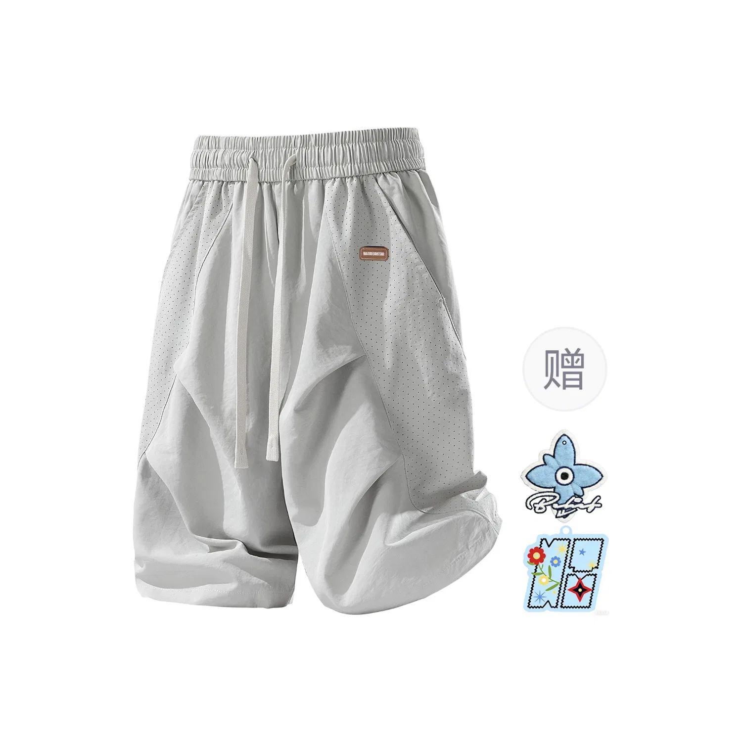 Детские шорты карго с принтом, Unisex Moderate, WARRIOR, Volcanic Ash — фото 3