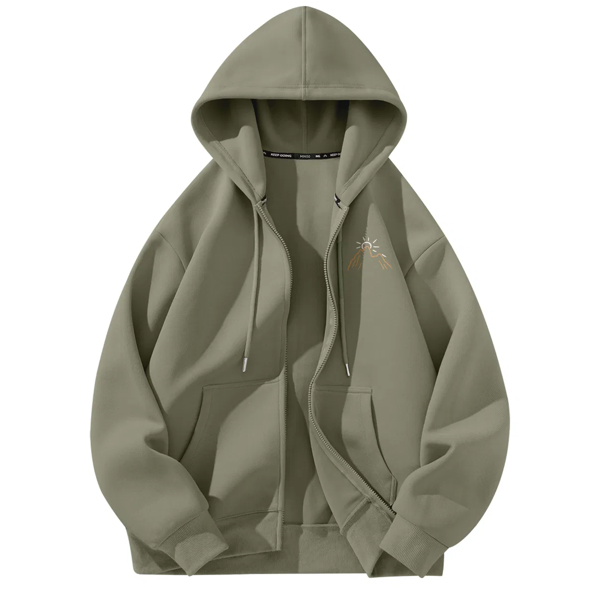 Детский худи с капюшоном унисекс MINISO, Palm Green