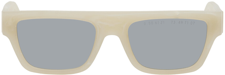 

Бежевые низкие солнцезащитные очки Type 01 Limited Edition Clean Waves
