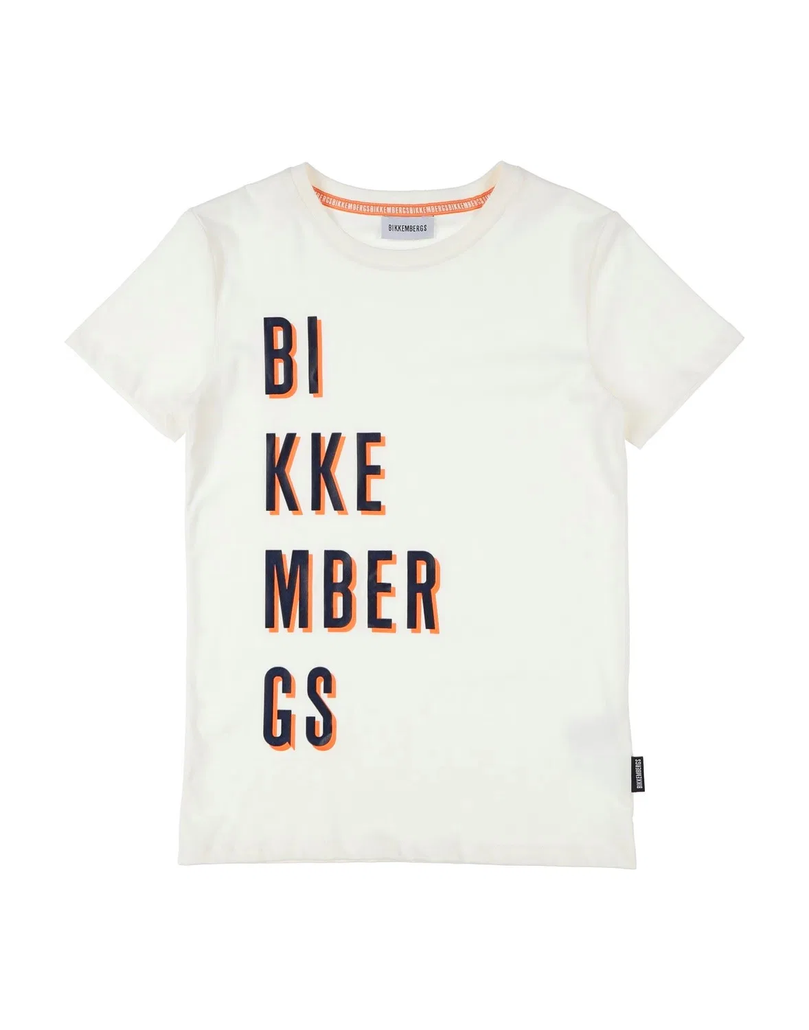Детская футболка с принтом Bikkembergs, айвори