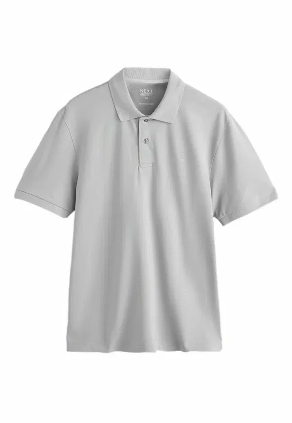 Поло из пике Pique poloshirt Next, серый