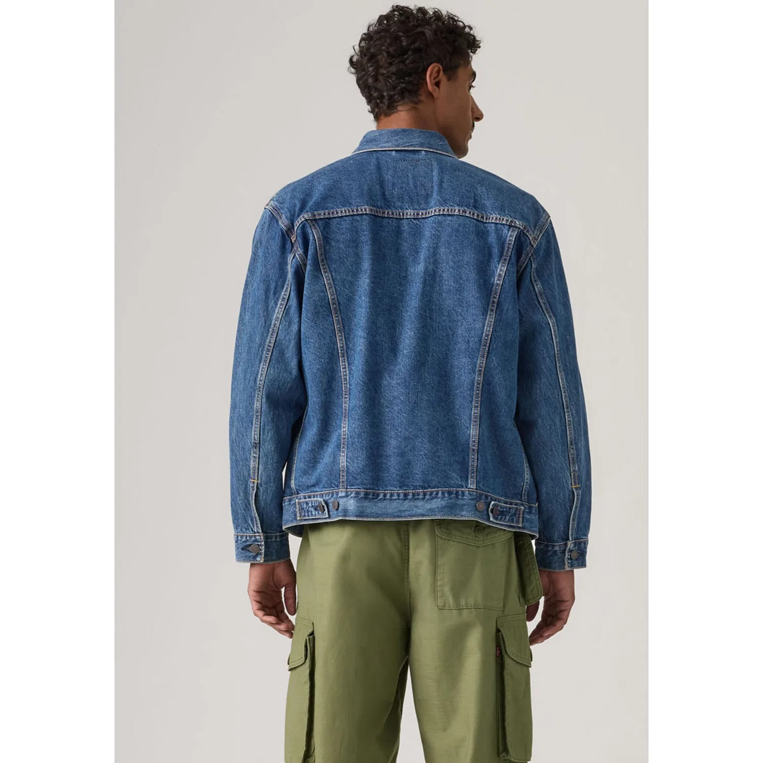 Мужская джинсовая куртка свободного кроя New Relaxed Fit Truck Levi's, Million Dollar T — фото 4