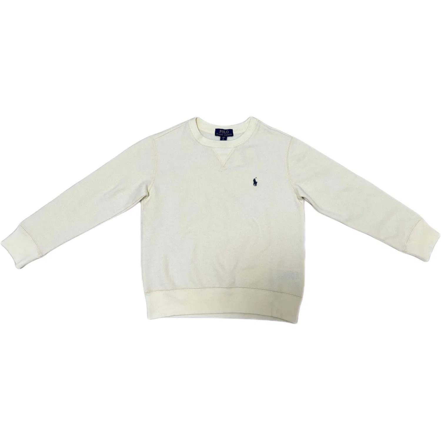 Детский свитшот с круглым вырезом Milk White Polo Ralph Lauren, Milk White
